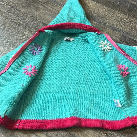 🧚 Beautiful vintage jacket zipper sweater with pockets handmade - Picture 7 of 14